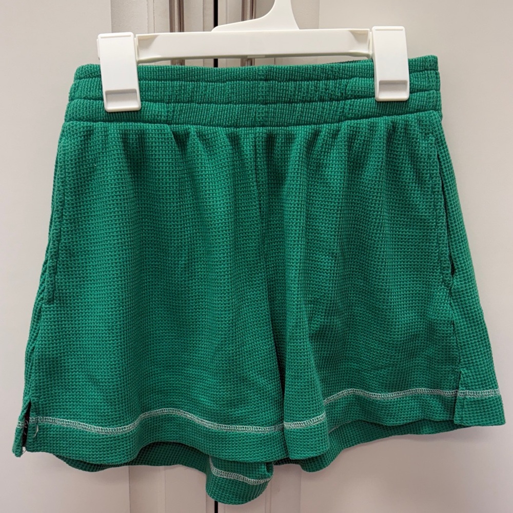 Green Waffle Women's Shorts